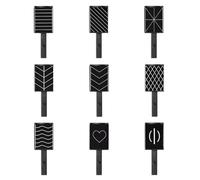 Magnetischer Nagelstab - Juego de 9 teiliges Für Effekte | Starker Nagelmagnet In Verschiedenen Formen Für | Magnetisches Zubehör DIY Designs & Salon-Gebrauch, Silber/Bunt, 9 Stück
