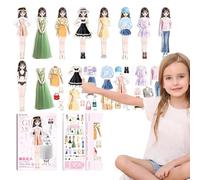 Magnetisches Anziehset - Kreative Magnetische Papierpuppen Prinzessin Dress Up Spielwelt Mit Kleidung Und Accessoires, Pädagogisches Vorschul Lernspielzeug | Magnetpuppe Rollenspiel Set Für Kinder Jun