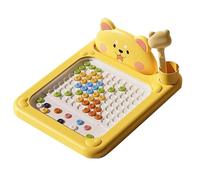 Magnetisches Zeichenbrett - Punkte Board Mit Stift Für Kleinkinder, Frühförderung Lernspielzeug Für Motorik Kreativität, Interaktives Spielbrett Für Kinder | Magnet Lernboard Für Mädchen 2-5 Ja