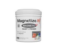 Magnetize-It! Pintura magnética para paredes con imprimación (base de agua), color gris, 1 l, 1000 ml, adhesivo extra decorativo, de energía plana y sostenible, para interiores de uso general