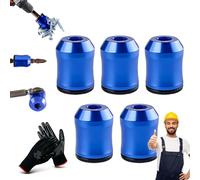 Magnetizer Demagnetizer Tool, Magnetic and Demagnetizer Tool Set, 2026 New Drill Magnetic Bit Holder, 3Pcs Screwdriver Head Magnetics Ring, Upgrade Screwdriver Head Holder for 6.35mm Bit (H-1)