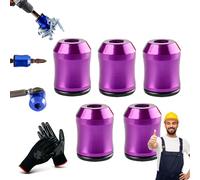 Magnetizer Demagnetizer Tool, Magnetic and Demagnetizer Tool Set, 2026 New Drill Magnetic Bit Holder, 3Pcs Screwdriver Head Magnetics Ring, Upgrade Screwdriver Head Holder for 6.35mm Bit (L-1)