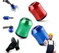 Magnetizer Demagnetizer Tool, Magnetic and Demagnetizer Tool Set, 2026 New Drill Magnetic Bit Holder, 3Pcs Screwdriver Head Magnetics Ring, Upgrade Screwdriver Head Holder for 6.35mm Bit (C-1)