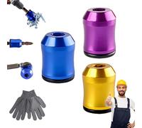 Magnetizer & Demagnetizer Tool Set, 2026 New Drill Magnetic Bit Holder, Strong Magnetic Screw Ring for 1/4" Hex Bits, Universal Magnetizers for Drills & Screwdrivers, Fast Magnetizing (D-1)