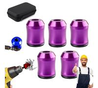 Magnetizer & Demagnetizer Tool Set, 3pcs Screwdriver Head Magnetic Ring, Magnetizer Demagnetizer Tool, 1/4 Inch Universal Screwdriver Head Magnetic Ring Screw Holder for Drill & Screwdrivers (L-1)