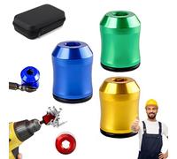 Magnetizer & Demagnetizer Tool Set, 3pcs Screwdriver Head Magnetic Ring, Magnetizer Demagnetizer Tool, 1/4 Inch Universal Screwdriver Head Magnetic Ring Screw Holder for Drill & Screwdrivers (A-1)