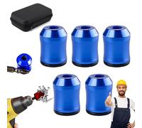 Magnetizer & Demagnetizer Tool Set, 3pcs Screwdriver Head Magnetic Ring, Magnetizer Demagnetizer Tool, 1/4 Inch Universal Screwdriver Head Magnetic Ring Screw Holder for Drill & Screwdrivers (H-1)