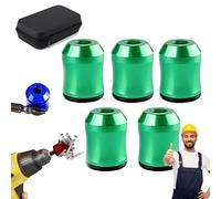 Magnetizer & Demagnetizer Tool Set, 3pcs Screwdriver Head Magnetic Ring, Magnetizer Demagnetizer Tool, 1/4 Inch Universal Screwdriver Head Magnetic Ring Screw Holder for Drill & Screwdrivers (J-1)