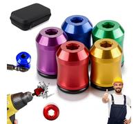Magnetizer & Demagnetizer Tool Set, 3pcs Screwdriver Head Magnetic Ring, Magnetizer Demagnetizer Tool, 1/4 Inch Universal Screwdriver Head Magnetic Ring Screw Holder for Drill & Screwdrivers (G-1)