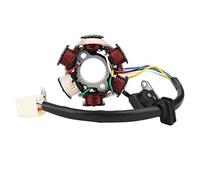 Magneto Stator Coil 6 Bobinas 5 cables Estator generador duradero de alto rendimiento para 50cc 70cc 90cc 110cc 125cc ATV Go Kart Metal Negro 83 mm