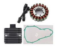 Magneto Stator Para Kawasaki Para KLE650 Para Versys 650 ABS 2007-2014 Con junta Bobina de estator de motor + Rectificador regulador de voltaje(C)