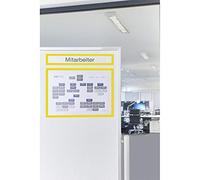 magnetoplan 1131802 magnetofix Marco magnético topsign, 5 unidades, 319 x 52 mm, Amarillo