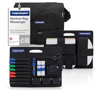 magnetoplan bolsa de presentación "Messenger", incl. kit de presentación de 1300 piezas, 35 x 39 x 12 cm, práctico set completo para la gestión de proyectos y presentaciones
