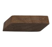 magnetoplan Design Magnets Wood Series, 4 piezas, imanes premium de madera de nogal, cuadrados, con certificado FSC