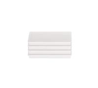 magnetoplan Discofix imanes rectangulares en Blister, 4 Piezas, imanes con Tapa de plástico roja, Cuadrados, con Superficie magnética Especialmente revestida