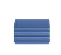 magnetoplan Discofix imanes rectangulares en Blister, 4 Piezas, imanes con Tapas de plástico Azul Oscuro, rectangulares, con Superficie magnética Especialmente revestida