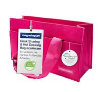 magnetoplan EcoAware - Bolsa para ordenador portátil (420 x 180 x 56 mm, 100% fieltro rPET, ideal para coworking, intercambio de escritorio, reuniones y oficinas en casa)
