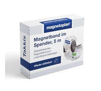 magnetoplan Magnetband im Spender, selbstklebend, schwarz