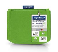 magnetoplan magnetoTray ecoAware Medium, portalápices magnético de fieltro, 13 x 10 x 6 cm, portalápices ecológico fabricado con botellas PET recicladas