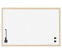 magnetoplan - Pizarra blanca con marco de madera (390 x 290 mm)