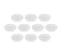 Magnetoplan - Soporte de imán Junior, 34 mm, 10 unidades, color blanco