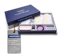 magnetoplan Sprintbox | El juego de herramientas para trabajos ágiles | Incluye 255 piezas | Contiene todo lo que su equipo de proyecto necesita para comenzar en Scrum o Kanban | Uso inmediato