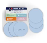 magnetoplan Tarjetas de comunicación pinnbar, Forma Círculos, 10 cm de diámetro, PG = 500ST, Azul