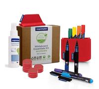 magnetoplan Whiteboard Essentials - Kit de pizarra blanca, color rojo