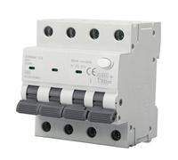 magnetotermico 16A 30MA 3P+N interruptor diferencial RCBO 6KA MCB diferencial de corriente alterna 400V con protección contra corriente de fuga, sobrecarga y cortocircuitos.