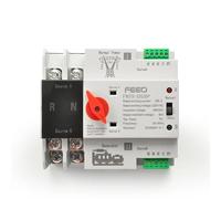 Magnetotermico 16a Din Rail Mini W2R ATS nuevo tipo de interruptor de cambio Interruptor de Transferencia Automática interruptor de transferencia Universal for el hogar 220V MCB Ho Magnetotermico(2P)
