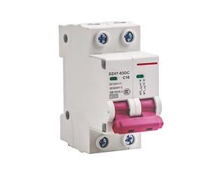 Magnetotermico DC Mini Disyuntor Fotovoltaico: 2P DC 1000V 16A Interruptor DE Circuito Fotovoltaico, Protección De Disyuntor, Disyuntors Solar Para Sistemas De Generación De Energía Pequeños Y Solares