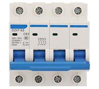 magnetotermico de 63 amperios + Disyuntor de protección DZ47LE-64 1P + N 16A 20A 230V Protección automática Interruptor eléctrico de