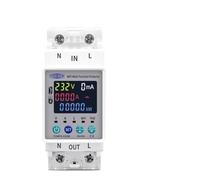 Magnetotermico,Disyuntor Interruptor inteligente con wifi, 2P, 63 A, 110 V, 220 V, temporizador con medición de kWh, protección contra voltaje, corriente y fugas.(WIFI TOMPD-63SW)
