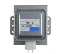 Magnetron 2M319J - Repuesto para horno microondas 2M519J/2M219J/2M518J/2M217J/2M253J, tubo calefactor de aluminio con montaje multiorificio, 17 x 13,5 x 15 cm, color plateado