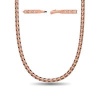 MagnetRX® Collar de terapia magnética de cobre - Collar magnético ultra fuerte para alivio del dolor y curación - 99,9% de cobre puro con imanes (51,50 cm, estilo: clásico)