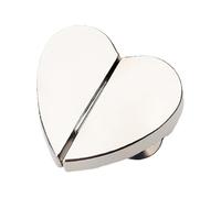 Magnets For Drapery Closure - Magnetic 2.5x2.3cm | Heart Shaped Drapery Buckle | Double Sided Curtain Magnet Clips | Decorative Tablecloth Fasteners Prevent Light Leaking For Indoor Outdoor Use