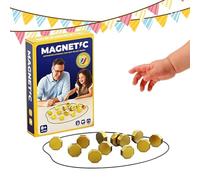 Magnetspiel Magnetisches Schachspiel tragbar mit Magnet für Reisen und Camping Mit 40 magnetischen Steinen als Geschenk für Kinder AB 9 bis 14 Jahren Enthält Puzzle Checkers Spiel in Geometrischen