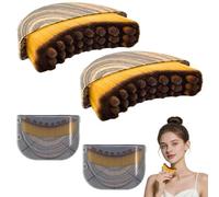 magnetspiele Cepillos linfáticos faciales, 2 cepillos linfáticos faciales, cepillo de drenaje linfático, con caja de almacenamiento, cepillo de contorno para mentón y mandíbula, contorno facial