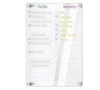 Magnettafel Planer | Wiederbeschreibbare Notiztafel mit Markern | Magnet Whiteboard für Organisation | Für Kinder Mütter Kühlschrank Wand Schreibtisch Wohnheim