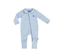 Magnettino Pijama Bebé Cierre Magnético para Cambio Fácil y Práctico, Algodón 100% Orgánico, Color Azul Elefante, Pies Convertibles para el Frío, Pelele Entero Suave, Talla 6-9 Meses