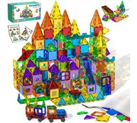 Magneverse Bloques Magnéticos 123 Piezas - Juguete de Construcción Magnético para Niños de 3 4 5 6 7 8 9 Años, Azulejos Magnéticos Educativos Stem, Regalo Creativo para Niñas y Niños