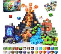 Magneverse Bloques Magneticos Construccion Niños 150 Piezas | Bosque de Dinosaurios | Juego de Construcciones Magneticas de Regalos para Niños de 3 a 9 Años | Magnetic Blocks Juguetes Sensoriales STEM