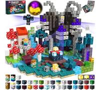 Magneverse Bloques Magneticos Construccion Niños 200 Piezas - Tema Aventura en el Bosque Crepuscular con 36 Tipos de Magnetic Blocks, Juguete Educativo de Construcción Regalo para Niños de 4 a 12 Años