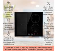 Magnichef 4 Flex placa de inducción empotrada 4 zonas / zona flexible 7000W cerámica vidrio Klarstein
