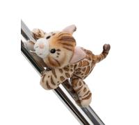 MagNICI 63065 - Imán de Peluche Gato bengalí, 12 cm, marrón, Peluche con imán para frigorífico, Pizarra, Metal y Mucho más, Idea de Regalo