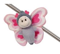 MagNICI - Mariposa Love de 10 cm, rosa fucsia, muñeco de peluche con imán que se adhiere a superficies metálicas, pizarras magnéticas y asas de bolsos, para llevar de viaje, idea de regalo, 62608