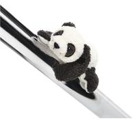 NICI- MagNICI Panda Yaa Boo 12cm Blanco - Sostenible, Hecho de Suave Tejido Peludo - Animal magnético para frigorífico, Pizarra, Metal y Mucho más Gran Idea de Regalo, Color ° (49019)