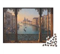 Magnífica Vista del Atardecer del Gran Canal de VeneciaRompecabezas De 1000 Piezas Juegos Educativos De Desafío para Adultos, Decoración del Hogar38x26cm/1000pcs