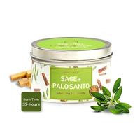 MAGNIFICENT 101 Vela de Aromaterapia Sage + Palo Santo para la Limpieza de la energía de la casa y Las Vibraciones de positividad, destierra la energía Negativa I la curación de los Chakras 6 oz
