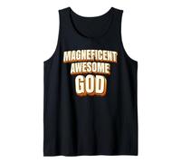 Magnificent Awesome God For Christian Men Women Kids Camiseta sin Mangas